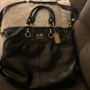 Coach black leather Madison Julianne satchel